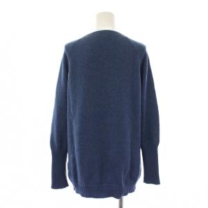 BRUNELLO CUCINELLI ニット セーター 長袖 クルーネック 青 /BM