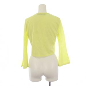 LEONARD FASHION ニット カーディガン 34 イエロー 0377718