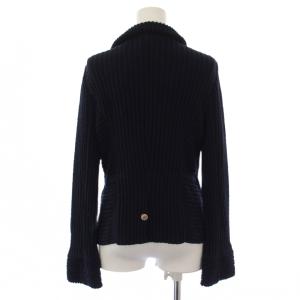 CHANEL カーディガン 38 ネイビー P40706K02995