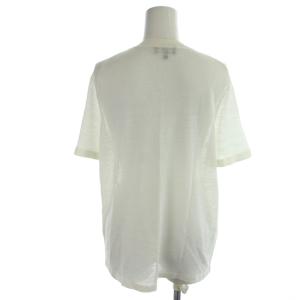 Theory 20SS カットソー 麻 リネン S 白 ホワイト 無地 ラウンドネック 半袖 /KG