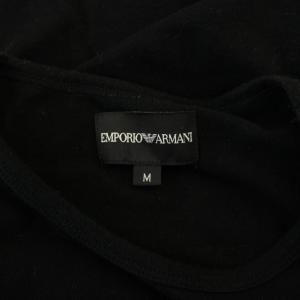 EMPORIO ARMANI Tシャツ ロンT M 黒 ブラック 長袖 ロゴ /GP