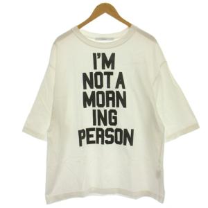 21SS BIGロゴ Tシャツ F 白 ホワイト ロゴプリント 半袖 /GP