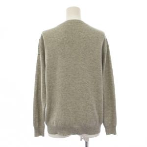 BRUNELLO CUCINELLI ニット セーター 長袖 クルーネック ビーズ装飾 カシミヤ XS グレー /BM