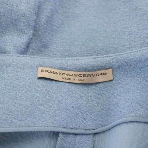 Ermanno Scervino スカート 44 水色 ライトブルー ひざ丈 タイト レース裾 /LP