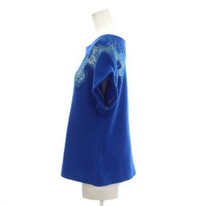 Ermanno Scervino カットソー 青 ブルー 半袖 レース /LP