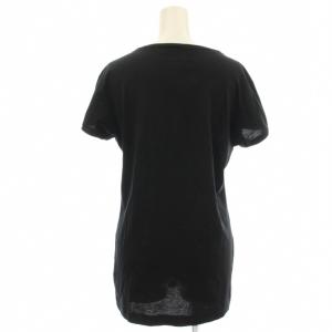 DOLCE&GABBANA シースルーレース Tシャツ 半袖 リボン 花柄 カットソー 40 黒 ブラック FBC30T /G