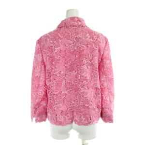Ermanno Scervino ジャケット 上着 42 ピンク レース柄 シャツカラー 長袖 /AP