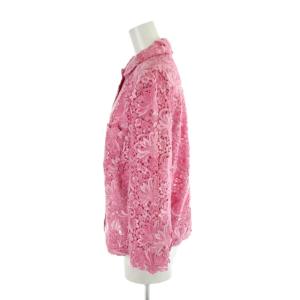 Ermanno Scervino ジャケット 上着 42 ピンク レース柄 シャツカラー 長袖 /AP
