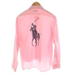 POLO RALPH LAUREN ワイシャツ カジュアルシャツ M ピンク 長袖 ポニー /RR