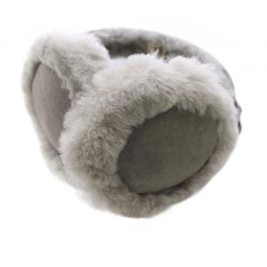 UGG australia シープスキンイヤーマフ イヤーマフラー 耳あて スエード グレー /TK