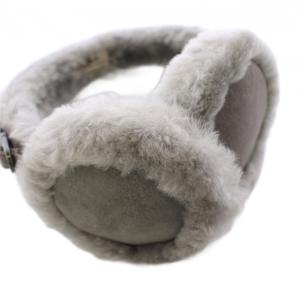UGG australia シープスキンイヤーマフ イヤーマフラー 耳あて スエード グレー /TK