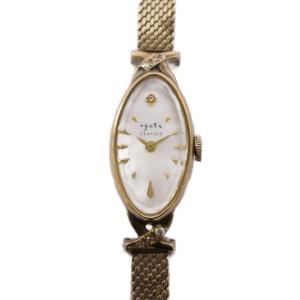 CLASSIC オーバルフェイス ジュエリーウォッチ K10 ダイヤモンド 0.052ct