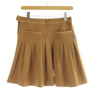 LANVIN SPORT スカート 38 ベージュ ひざ丈 プリーツ ポケット付き VLK732177N /KG