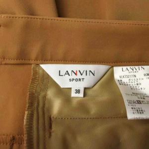 LANVIN SPORT スカート 38 ベージュ ひざ丈 プリーツ ポケット付き VLK732177N /KG