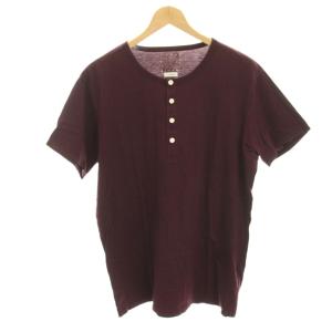 ヘンリーネックシャツ Tシャツ カットソー 半袖 3 紫 パープル 0113205010006 /HN