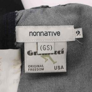 nonnative グラミチ Gramicci ハーフパンツ 2 黒 ブラック ショート丈 無地 ウェビングベルト /AU