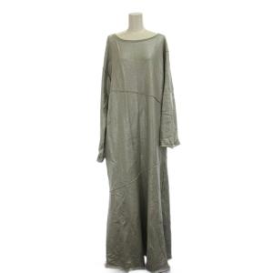 タグ付き 22AW GLITTER PRINT URAKE DRESS ワンピース ロング M シルバー
