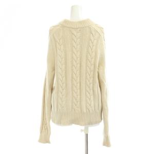Acne Studios ニット セーター M ベージュ ケーブル編み クルーネック 長袖 /JP