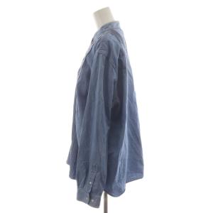 RALPH LAUREN LAUREN JEANS CO. シャツ ブラウス 1X 青 ブルー 長袖 レース スタンドカラー /RR