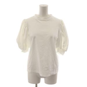 バルーンスリーブTシャツ カットソー 半袖 S 白 ホワイト 6S109 /RR