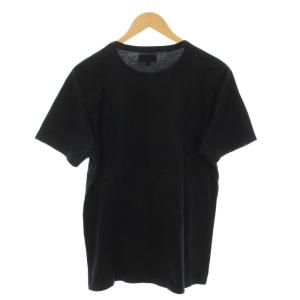 Agnes b. homme Tシャツ 2 黒 ブラック ロゴプリント 半袖 /GP
