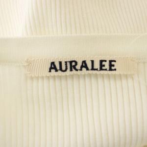 AURALEE 24SS GIZA HIGH GAUGE RIB KNIT SHORT CARDIGAN リブニット カーディガン