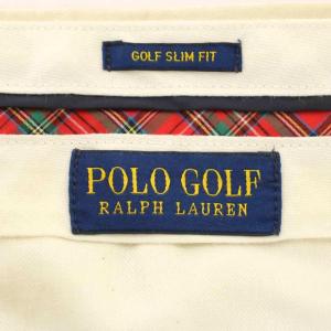 POLO GOLF RALPH LAUREN スラックス パンツ 34 アイボリー /G