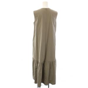 UNITED ARROWS ワンピース 36 グレー ノースリーブ Vネック ロング丈 1526-162-3748 /KG