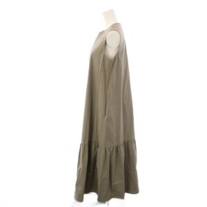 UNITED ARROWS ワンピース 36 グレー ノースリーブ Vネック ロング丈 1526-162-3748 /KG