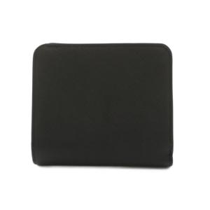 PAUL SMITH ブライトストライププラー 二つ折り財布 L字ファスナー 牛革 黒 ブラック /YM
