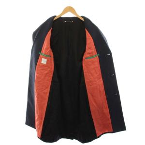 PAUL SMITH チェスターコート カシミヤ アウター XL 紺 ネイビー 長袖 無地 263058 271P /YM