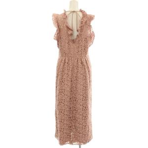 kate spade new york ノースリーブ レース ワンピース ロング 花柄 4 ピンク NJMUA370 /G
