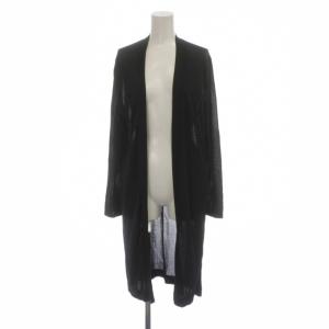 18AW OPUS REESE カーディガン 38 黒 ロング ノーカラー 長袖 /JP