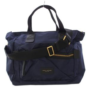 Nylon Biker Babybag トートバッグ ボストンバッグ ショルダーバッグ ネイビー /TK