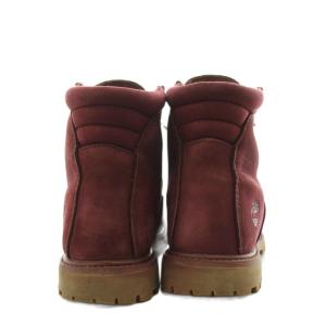 Timberland ショートブーツ レースアップ スエード 24.0cm ボルドー A1R2T /AN48