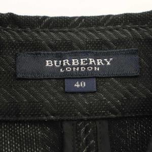 BURBERRY LONDON セットアップ シャツ ラップスカート チェック ひざ丈 スカート 40 黒 ブラック FCA29-049