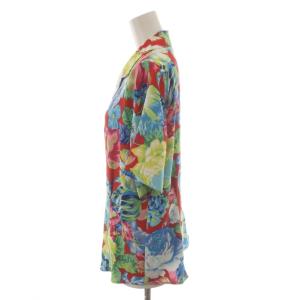 KENZO セットアップ シャツ ブラウス 半袖 フレアスカート ロング 2 マルチカラー 花柄 3031166,