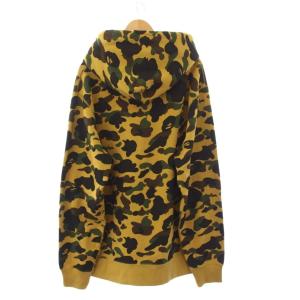 A BATHING APE カモフラージュ パーカー プルオーバー 迷彩柄 3XL ブラウン マスタードイエロー