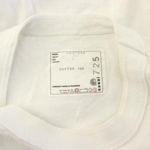 sacai × カーハート Carhartt Tシャツ カットソー 半袖 ロゴ 4 白 ホワイト 24-0725S