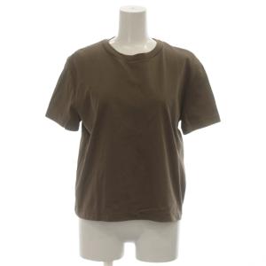 25SS コンパクトTシャツ 茶 無地 ラウンドネック 半袖 25070586103110 /JP