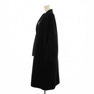 MUSE de Deuxieme Classe 24AW ウールアンゴラリバーコート F ブラック 24020500401030