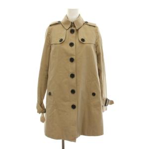 シングル トレンチコート 裏地チェック 40 ベージュ B1A14-730-51
