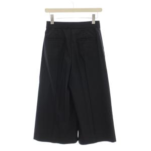 EPOCA パンツ キュロット 40 黒 ブラック 無地 ワイドシルエット ひざ丈 /LP