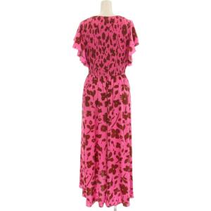 kate spade new york 花柄 ワンピース 半袖 ロング 0 ピンク NJMUA586 /G