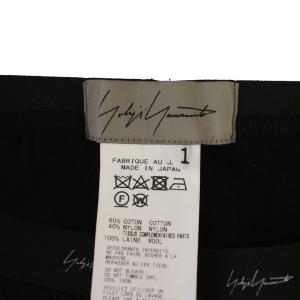 Yohji Yamamoto イージーパンツ レース 1 黒 FE-P05-905 /BM