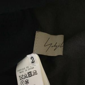 Yohji Yamamoto 14G 1P HOODED PALETTE CD カーディガン ロング ノースリーブ フード 2 黒 FZ-K13-091