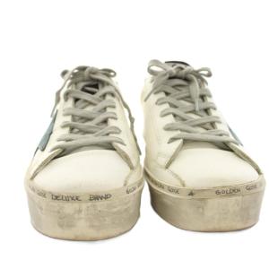 GOLDEN GOOSE ハイスター HI STAR スニーカー ローカット シューズ ダメージ加工 レザー 36 白 ホワイト