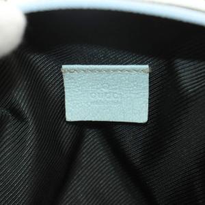 GUCCI GGキャンバス ハンドバッグ ベージュ ライトブルー 124542