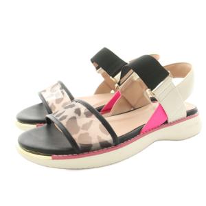 Grand Ambition CARMEL SANDAL カーメルサンダル ストラップ レザー レオパード柄