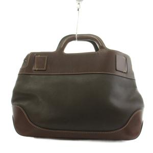 Salvatore Ferragamo ガンチーニ ハンドバッグ 2way レザー ブラウン